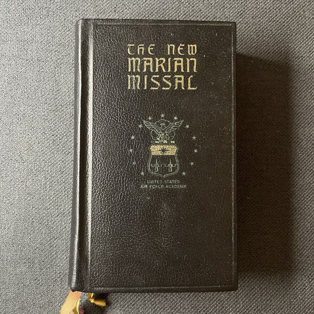 1962 New Marian Missal Daily Mass Latin English US Air Force Academy USAFA Rare